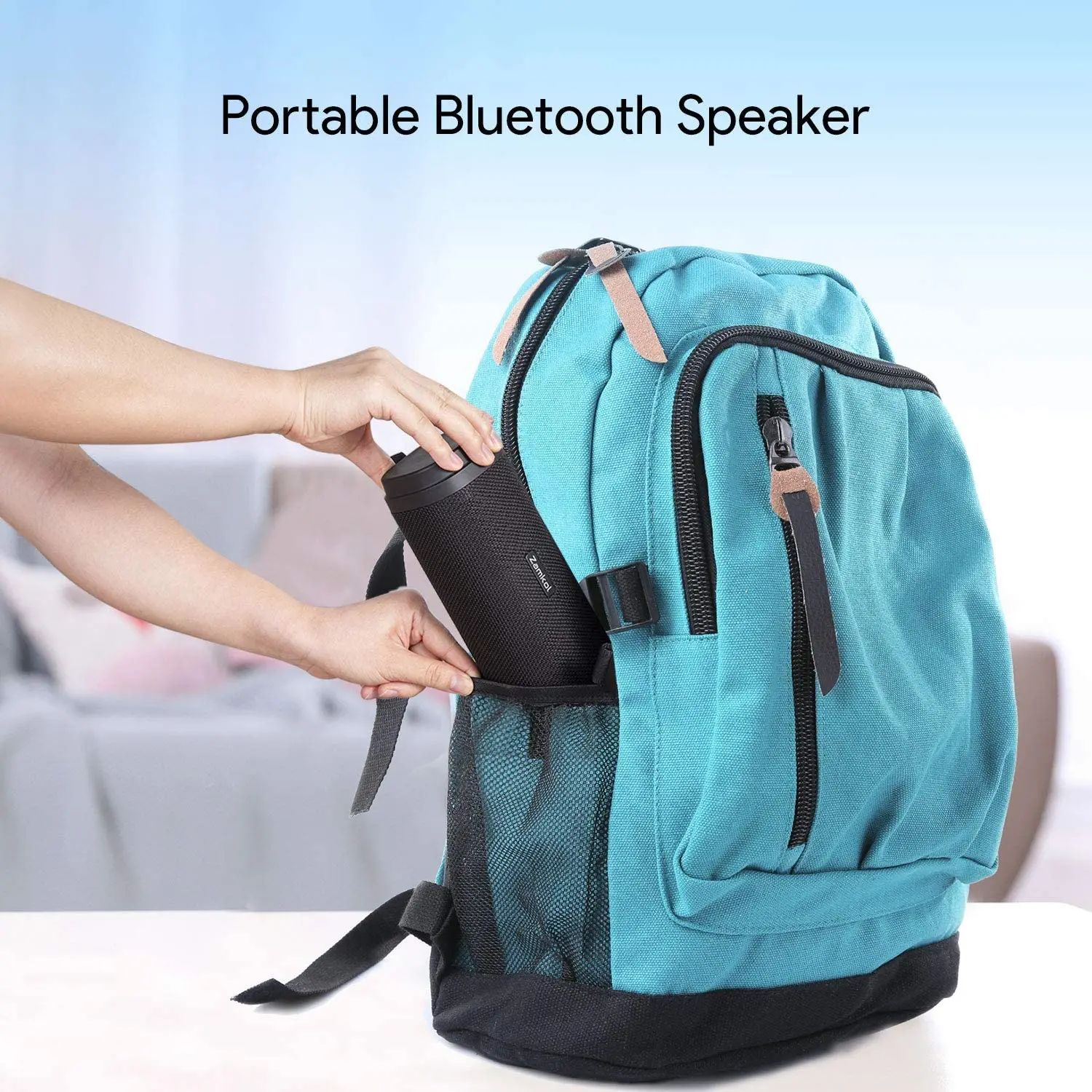 Zamkol Latest Cheap Waterproof Mini Wireless Portable Loud Best Bluetooth Speakers With Strong Bass - ANKUX.COM