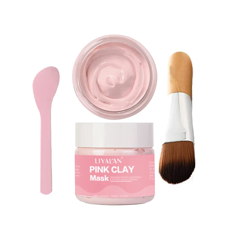 

Australia pink clay mask bright clay pink mud mask, Customer's request