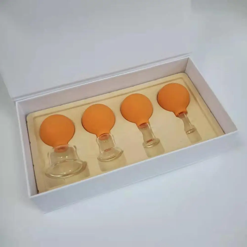 
Personal massager anti cellulite glass vacuum suction Cupping Cups with glass cup and rubber/silicone/pvc bulb 