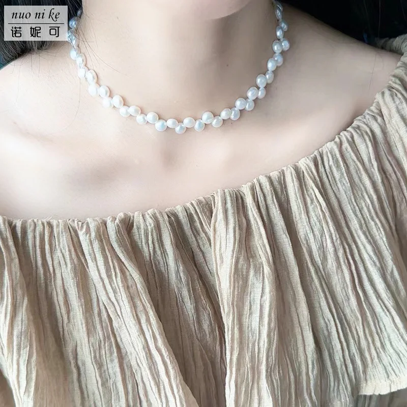 

Certified ZZDIY028 Zhuji Pearl Necklace Fresh Water Pearl 7-8Mm Round Aaa1 Pearl Beads Loose Necklace