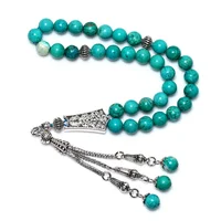 

Top Quality Turquoise Stone Beads 33 Islamic Muslim Prayer Tesbih Beads Tasbeeh Tasbih