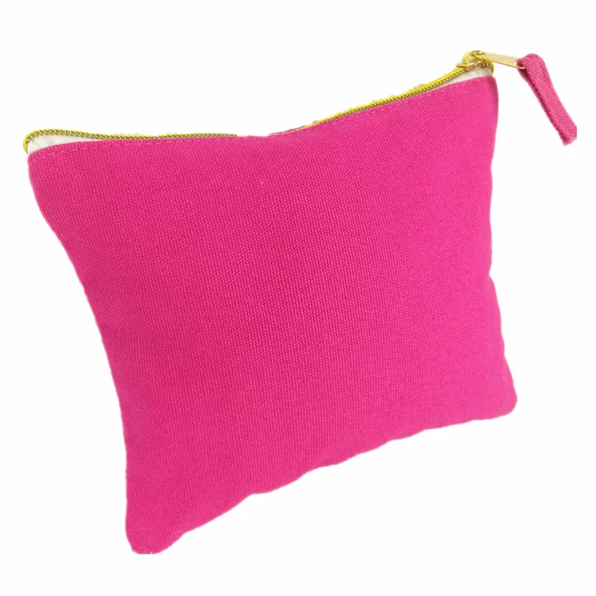 

Multicolor Reusable Fashion Custom Canvas Small Zipper Cosmetic Pouch Bag