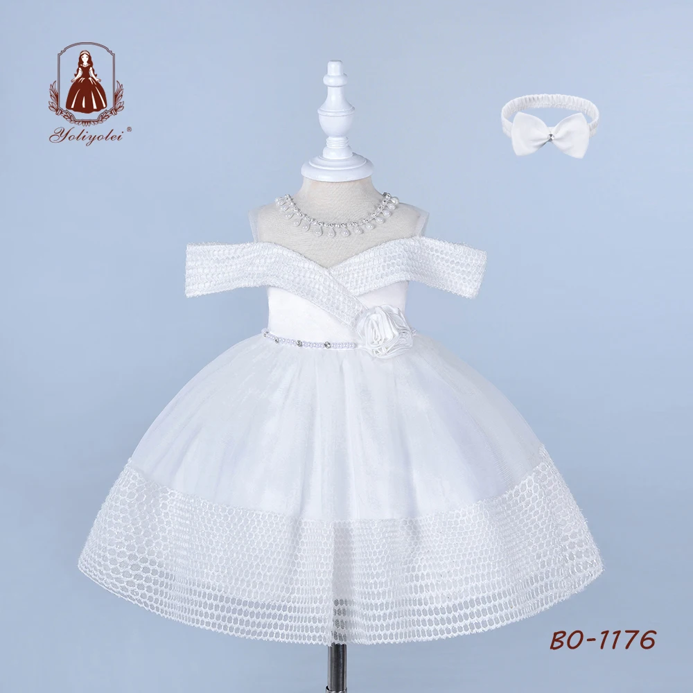 

Cheap wholesale Word sleeve party baptism fashion angel baby girl dress