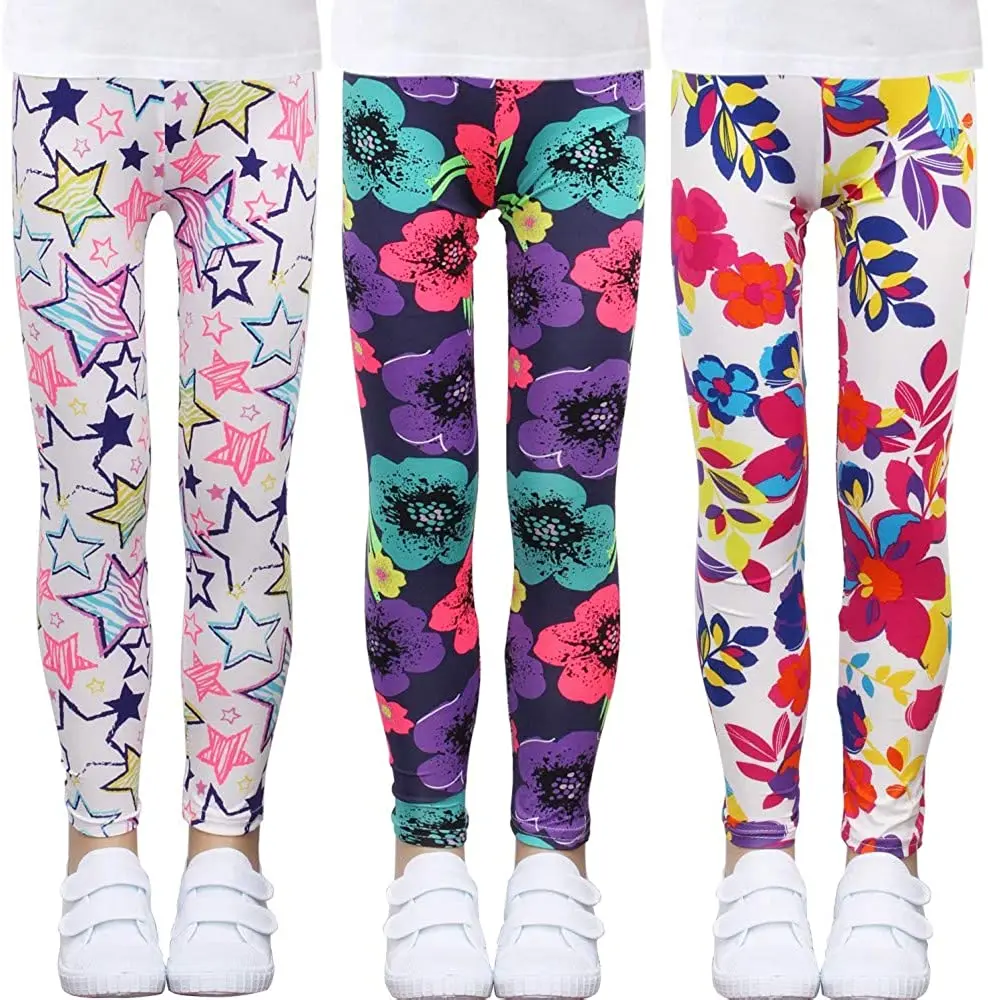 

Cheap Factory Ankle Length Multipack 4-13 Years Girls Wearing Stretch Leggings Kids Soft Patterns Yoga Pants