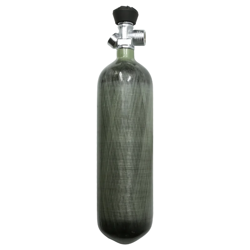 

High Pressure 2.17L Gas Cylinder Carbon Fiber pcp game Air Bottle Paintball Tank For Hunting Air gun air with Valve, Gray