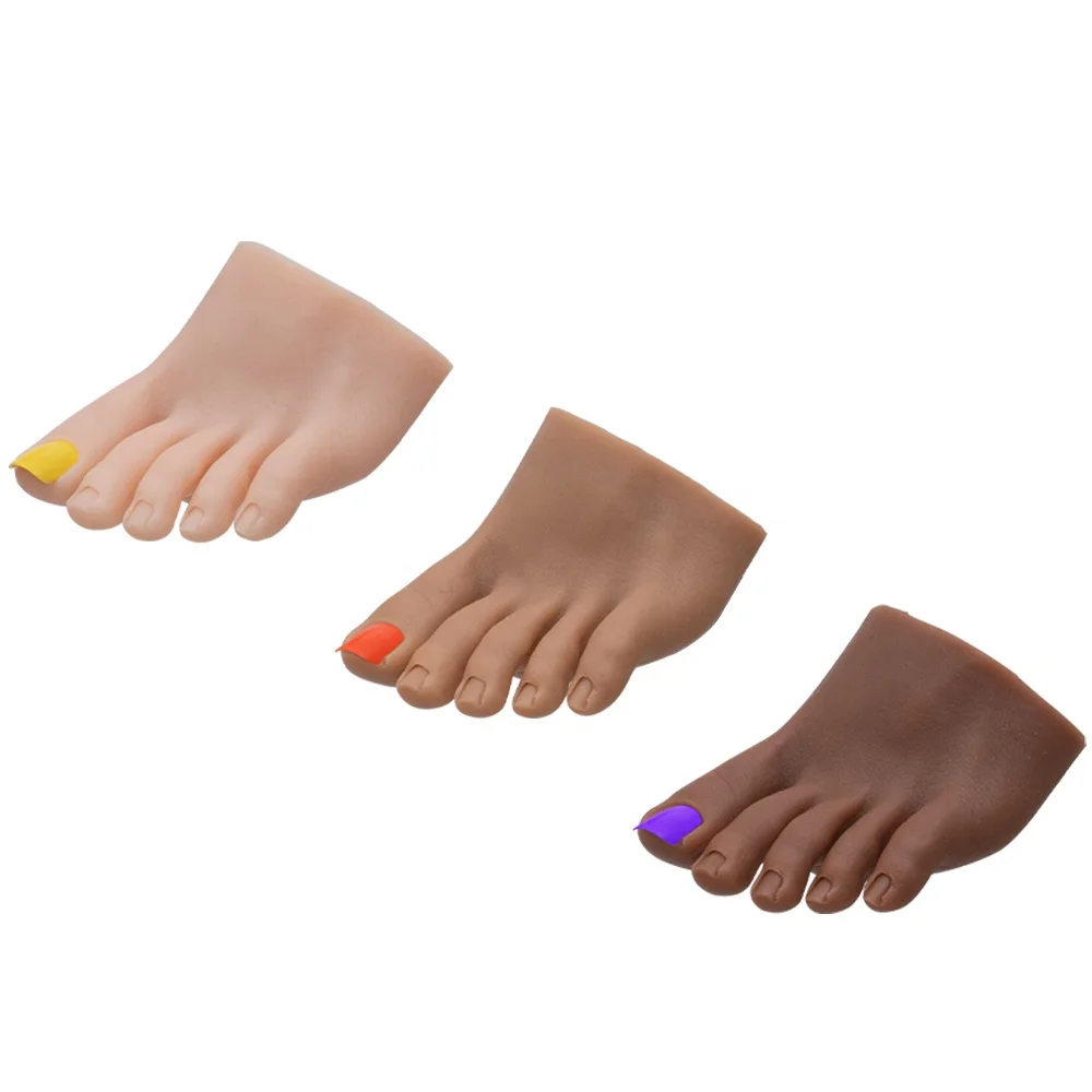 

Soft Realistic Sexy Silicone Female Foot Mannequin Nail Silicone Practice Feet