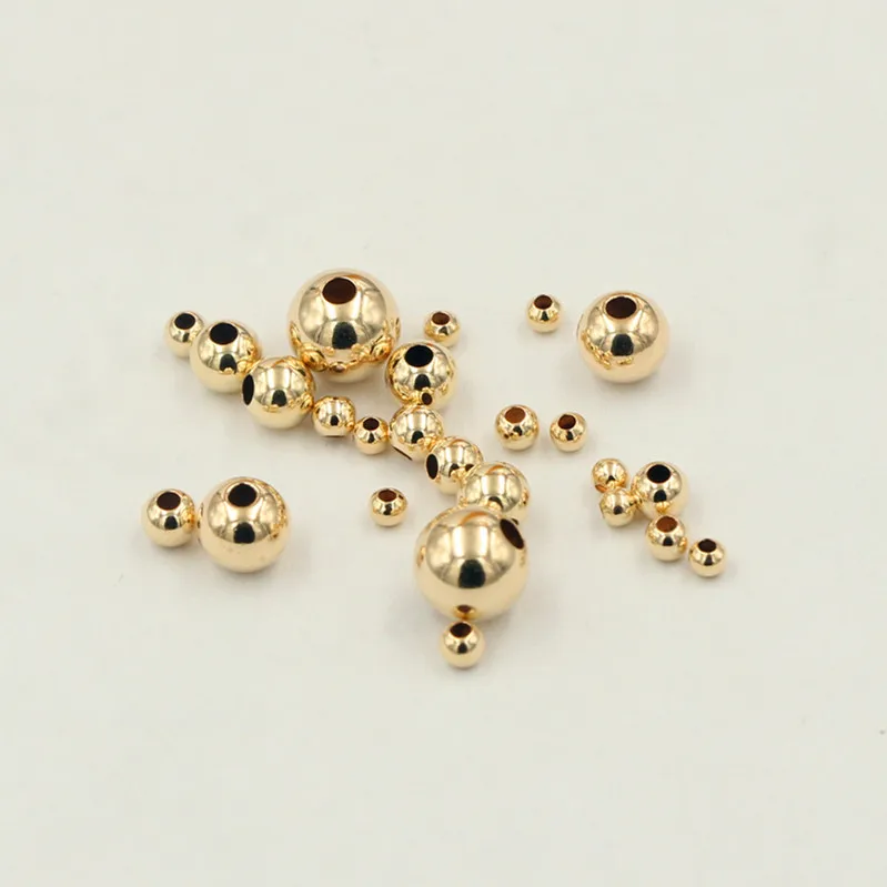 

Premium Real 14K Gold Spacer Beads for Jewelry Components Making Gold Filled Beads