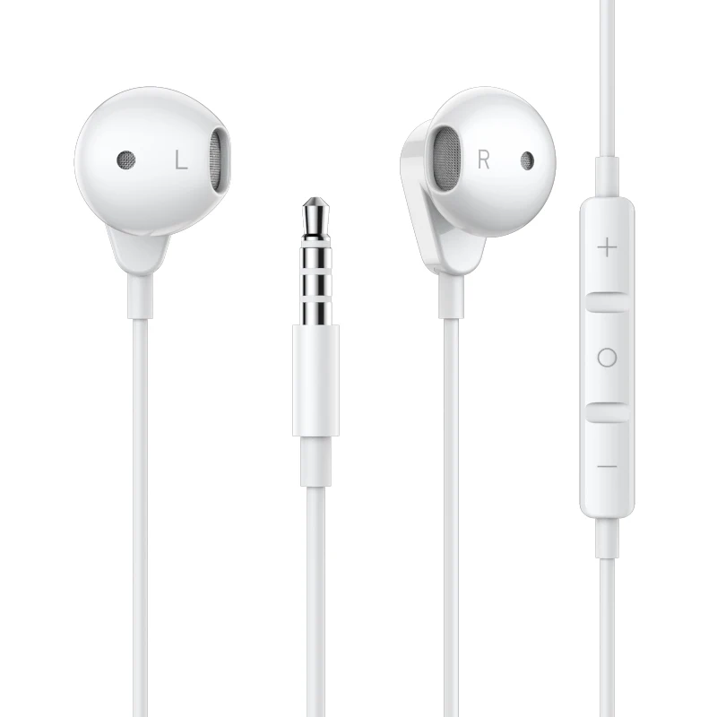 

New Earphones Wired 3.5Mm Light Weight Design Wired Earphones Headphones With Microphone, White