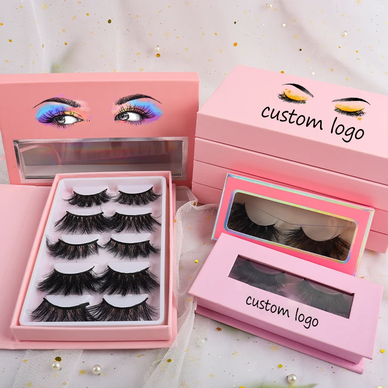 

eyelash packaging bag wispy eyelashes private label candy lashbox packaging eyelash packaging box clear, Natural black