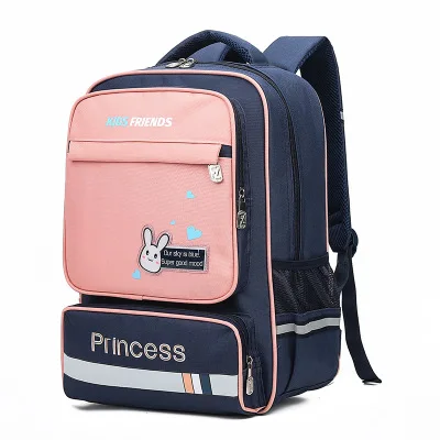 

Hot selling large waterproof oxford custom kids backpack school bags, Pink, rose red, green, gray, deep gray
