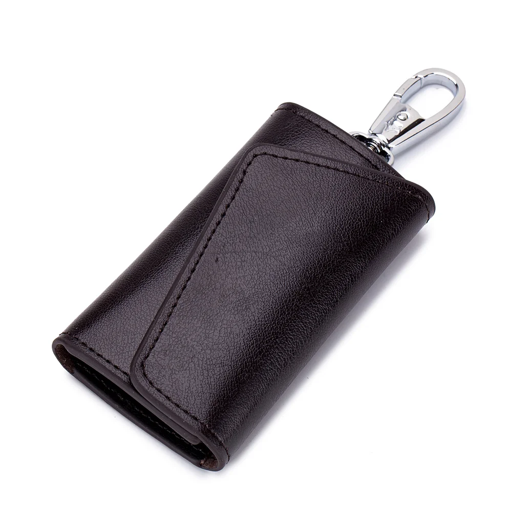 

WholesaleLeather Key Case Car Key Case Cowhide Fashion Key Bag Men's Key Bag Multiple key card positions simple and convenient
