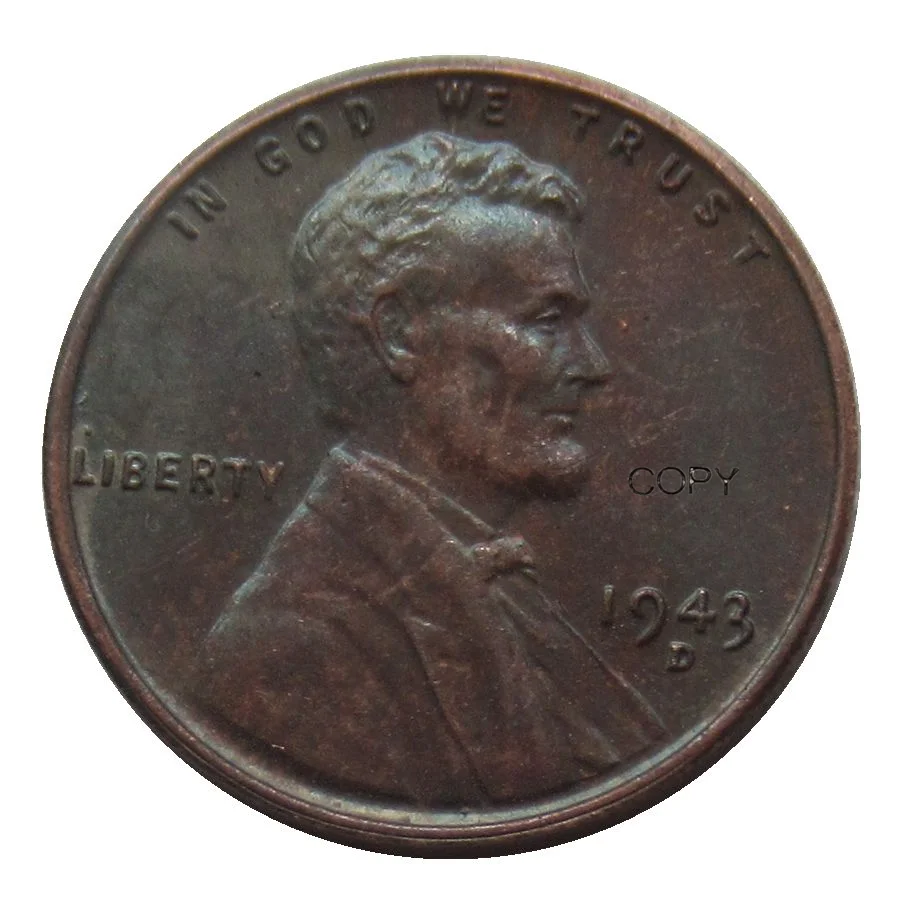 1943-D America Penny Copper Re