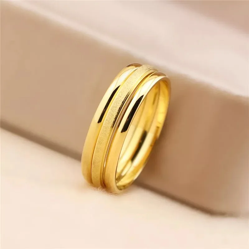 

Index Finger Ring Women's Titanium Steel Ultrafine Smooth Surface Frosted Small Plain Ring Couple Set Fashion Ring