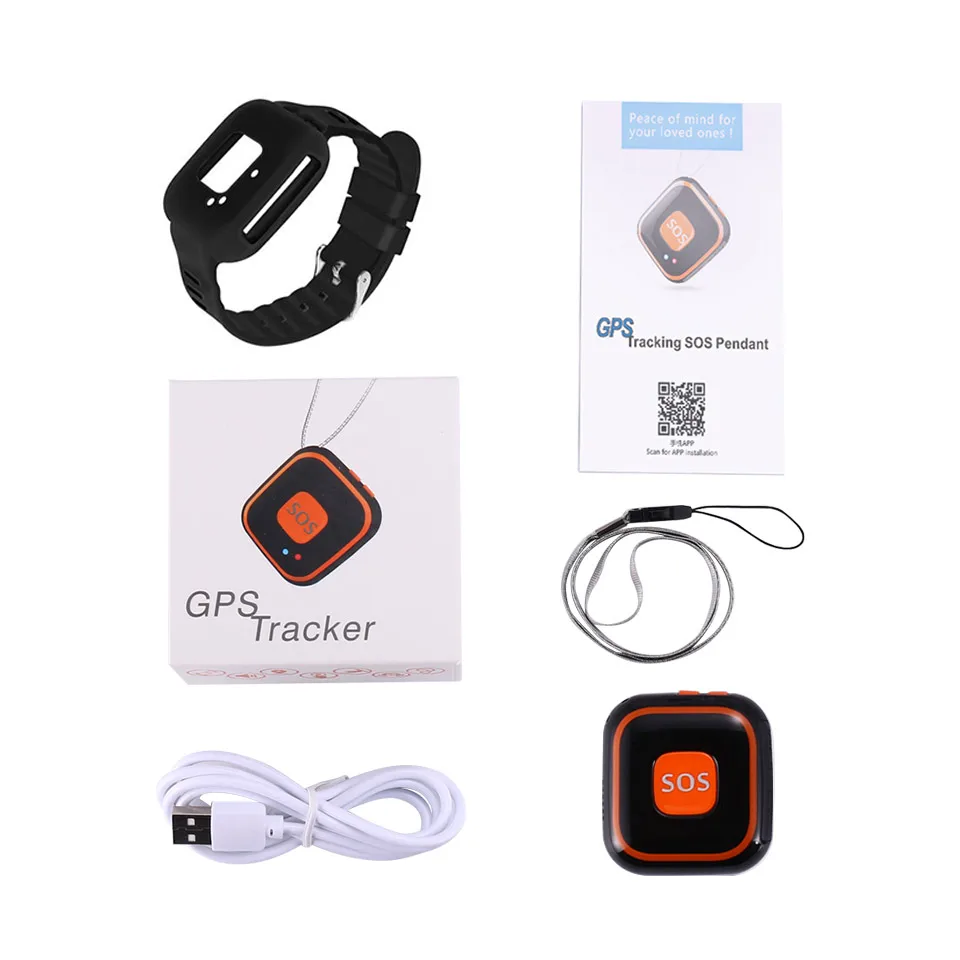 WiFi Positioning Mini Real Time GPS Watch Tracker GSM 2G Free APP Online Tracking Keychain gps tracker V28