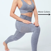 

Wholesale Sexy Dry Fit Bodybuilding Yoga Set Custom High Quality Fitness Women Femme Gym Tops & Leggings Set