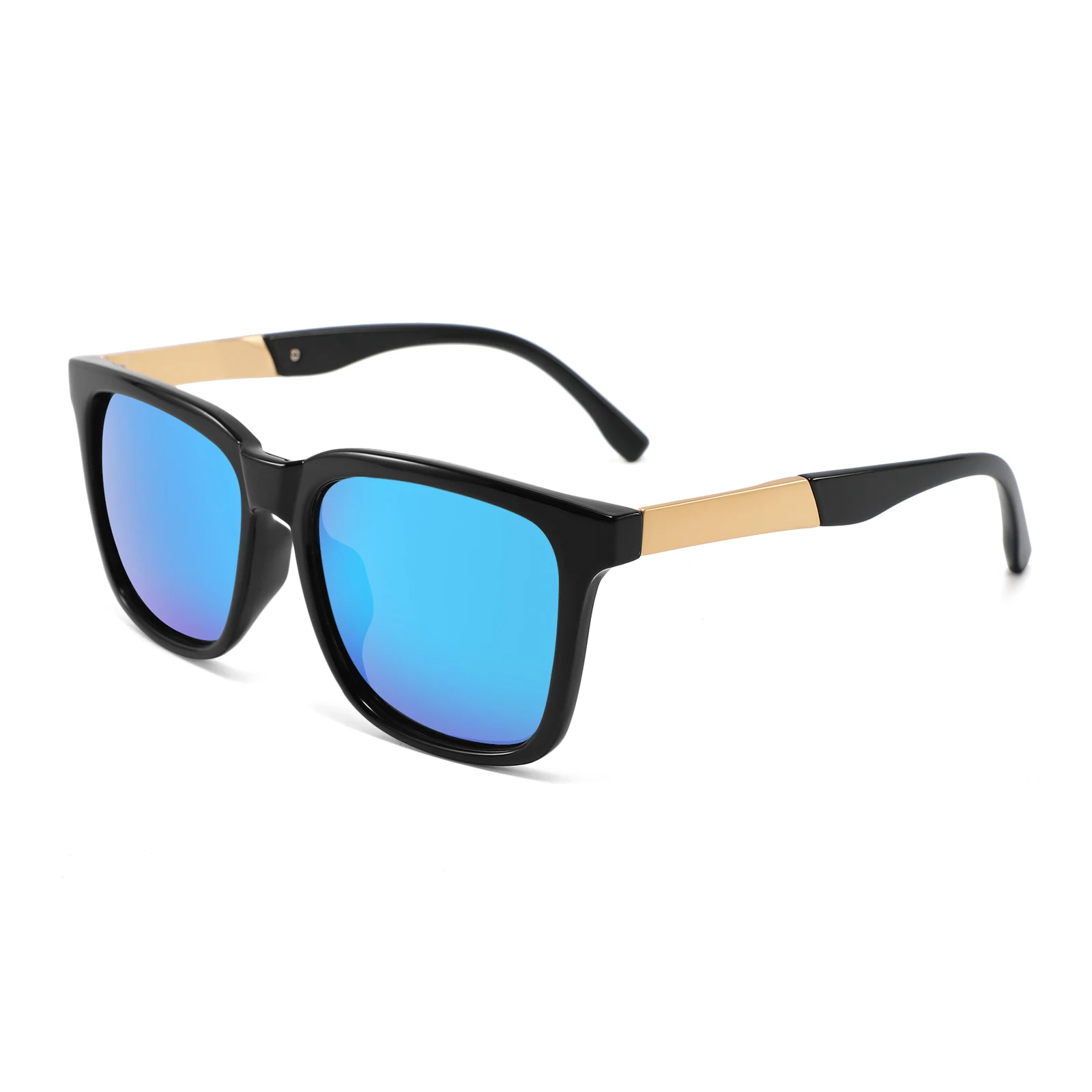 

Rectangular metal hinge sunglasses polarized wholesale unisex TAC lens Sunglasses