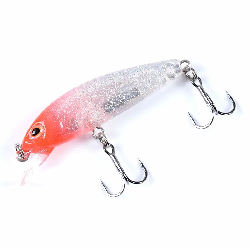 

9Colors 5.5cm/5.7g Artificial Minnow Sinking Plastic Hard Bait Wobblers Bionic Bait 3D Simulation Eyes Sea Fishing Lure