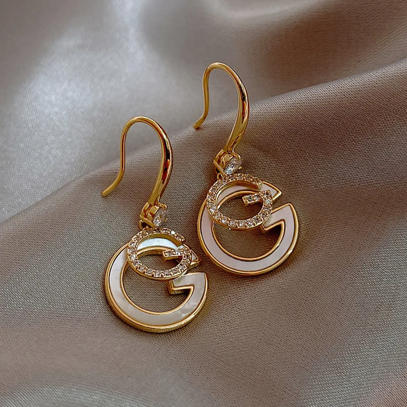 

fashion trendy 2021 crystal g earrings women