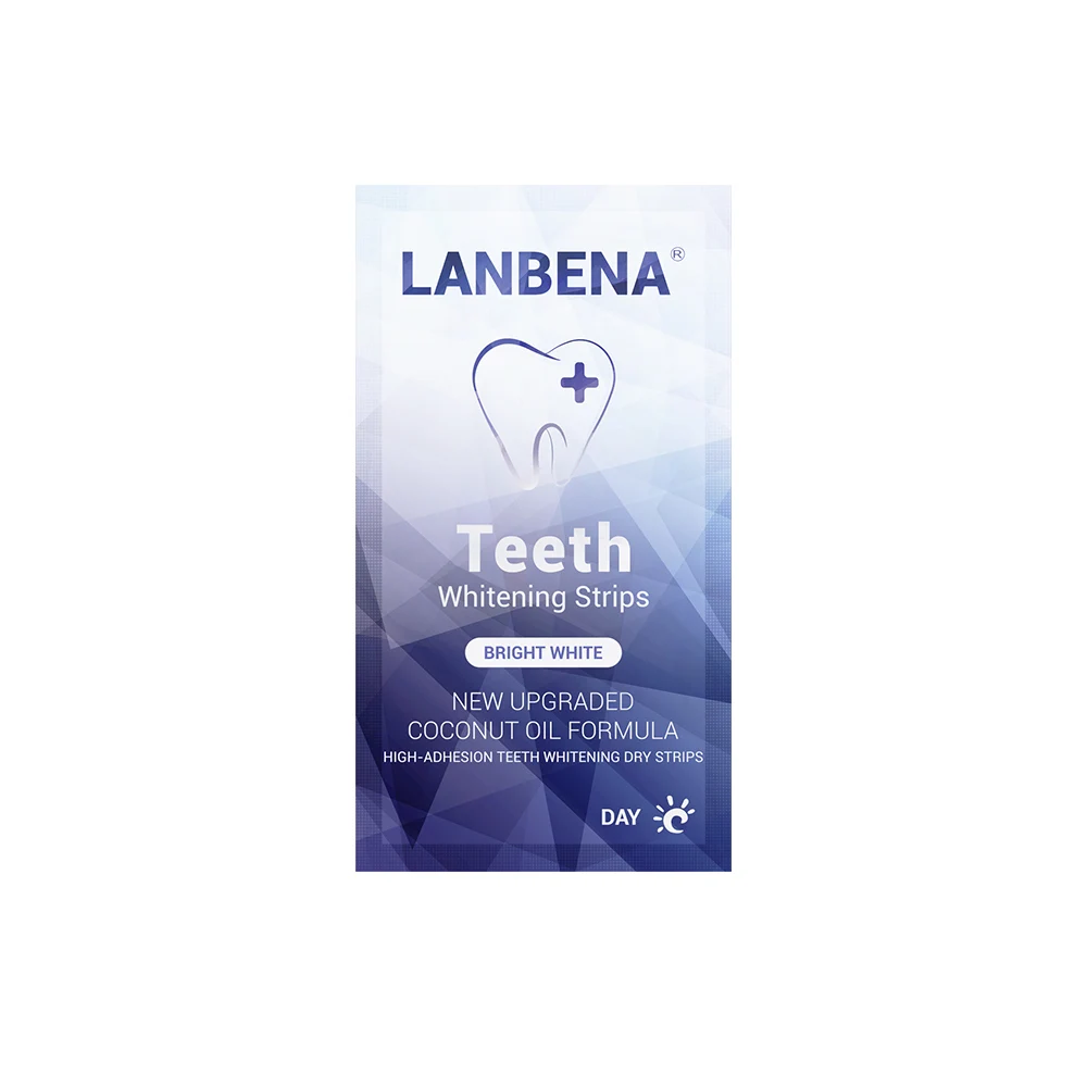 

LANBENA coconut oil dry teeth whitening foam strips free shipping