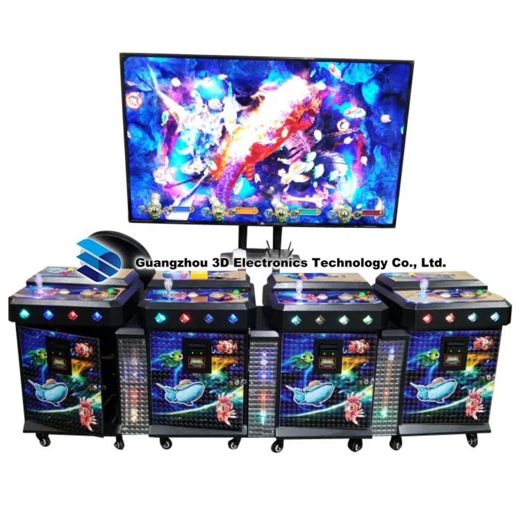 

4 players simple upright slot fish table game casino machine newest luxury cabinet, As you like