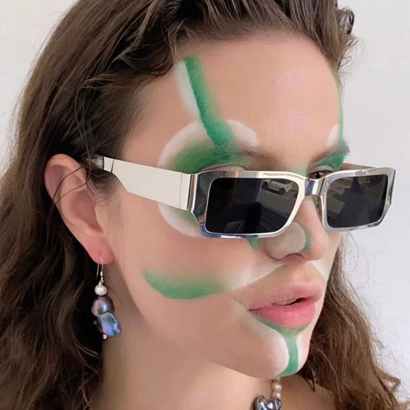 

2022 Fashion new trend hot selling ladies rectangle sunglasses wholesale, 4 colors