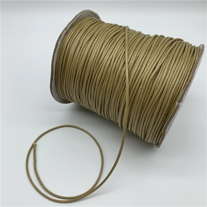 

38 colors Waxed Cotton String Beading Cord Rope 1.2mm 1.5mm For Bracelet And Necklace Making Weaving Departments, Multi-colors