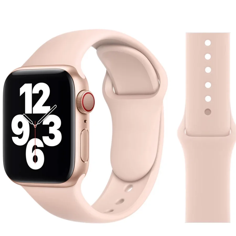 

Wholesale Sports 44mm 42mm 40mm 38mm Silicone Strap For Apple Watch Band 6 Smart Rubber Watchband Bracelet iWatch Band, Multi colors