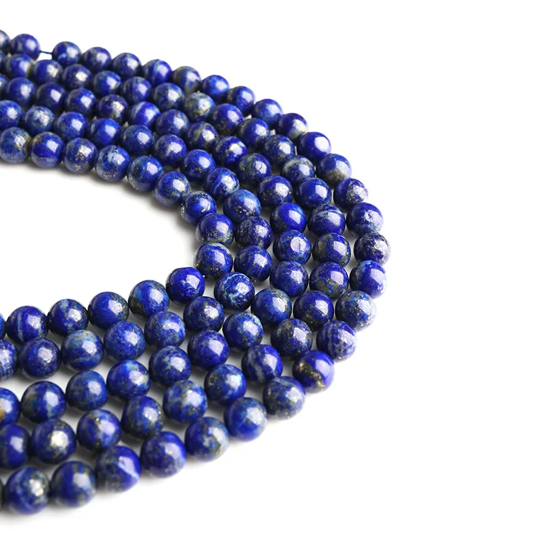 

Factory Wholesale Lapis Lazuli Beads Natural Stpne Beads For Lapis Lazuli Bead Necklace No adding Color, As picture