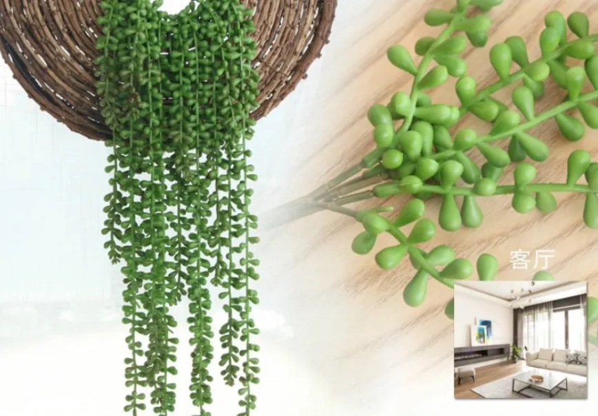 人造植物酒店咖啡厅婚礼装饰软情人眼泪