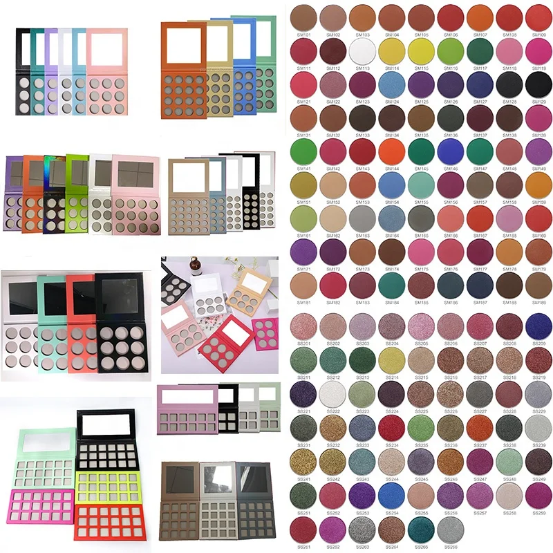 

Wholesale vegan cosmetics custom makeup eye shadow make your own eyeshadow palette private label