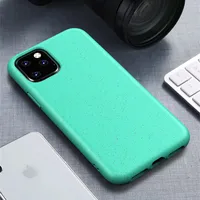 

100% biodegradable wheat straw plastic phone cover case for iphone 11 custom phone cases eco friendly 2019