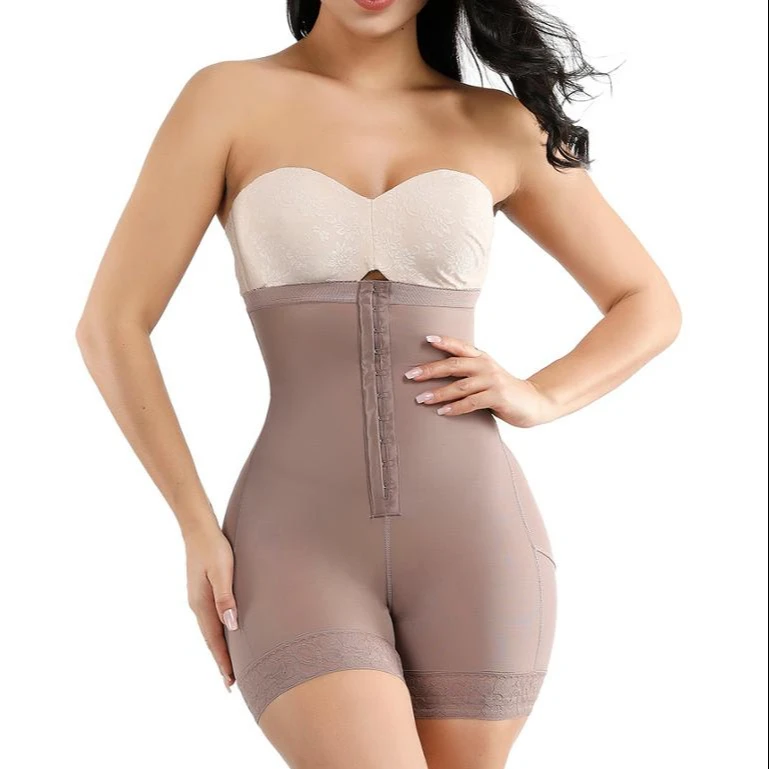 

Compression Slimming Skin Lace One-Breasted Underbust Shapewear Body Shaper Tummy Control Panty