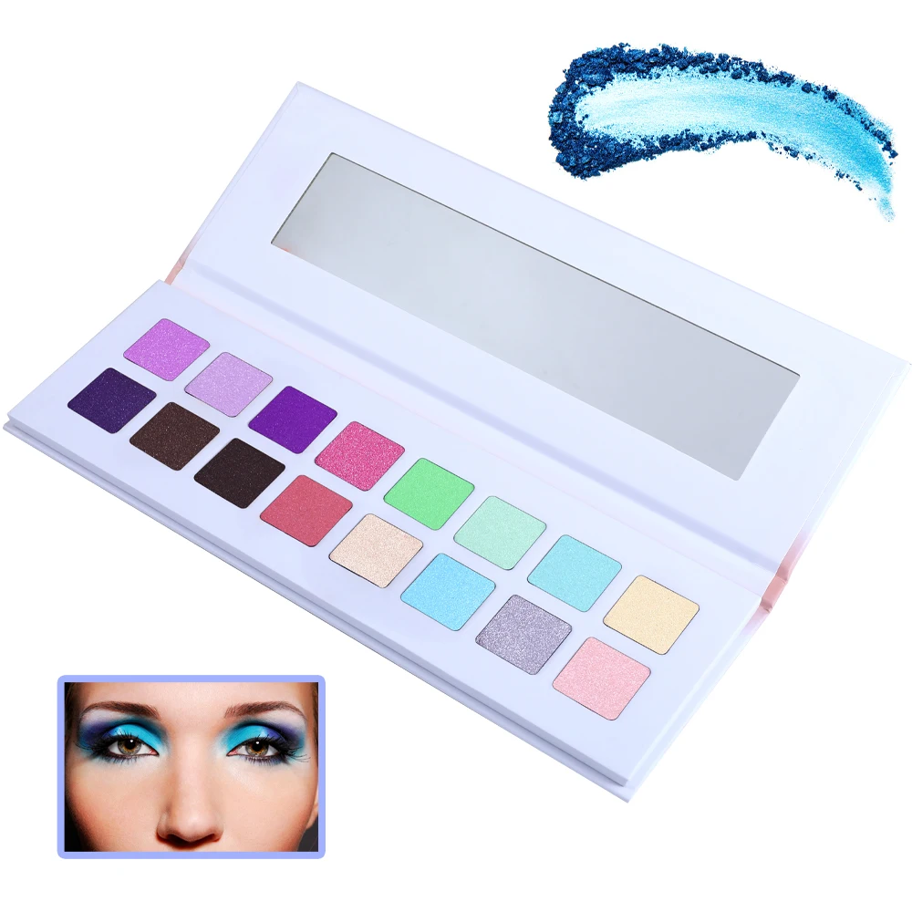 

AMEIZII Highlight Eyeshadow Palette Paletas De Maquillaje 16 Color Glitters For Eye Makeup Cosmetics Pigmented Eye Shadow Pallet, 16 multi-colors