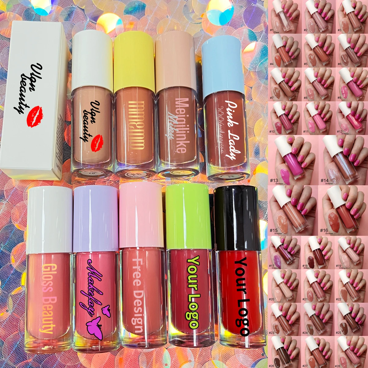 

Vegan hotsale high lip gloss pigment private label lipgloss