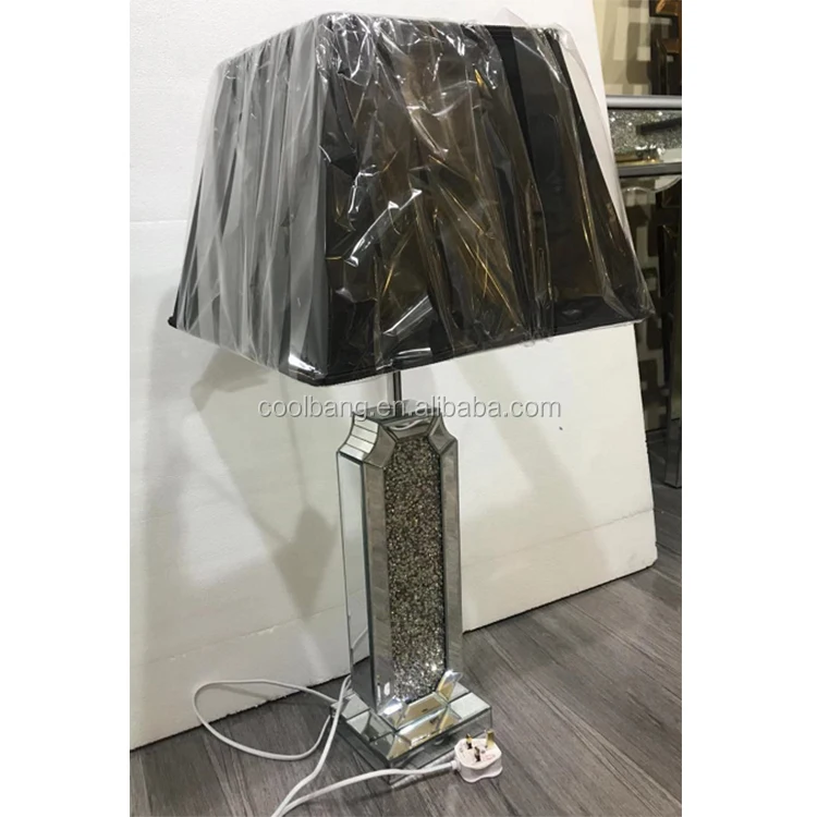 Sparkle Crystal Crushed Glam TISSUE BOX Holder Mirrored Diamond Diamante Silver | UK