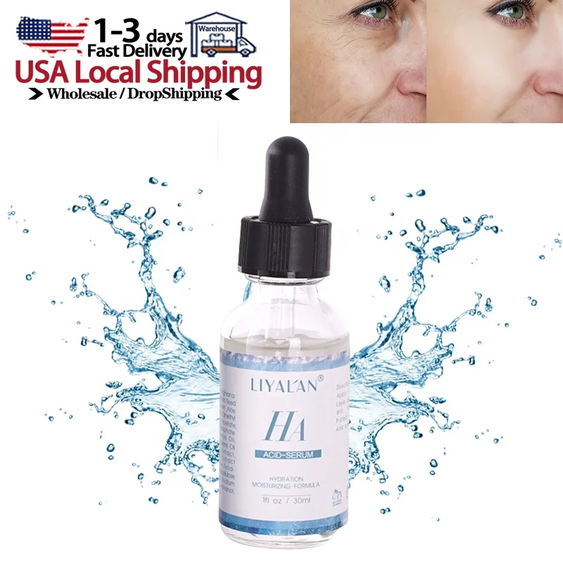 

Wholesale OEM Natural Skin Care Serum Facial Whitening Moisturizing Anti Aging Hyaluronic acid Face Serum