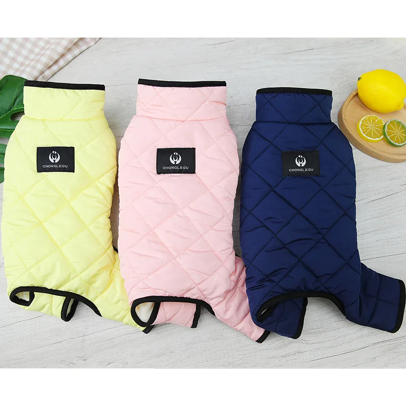 

Winter puppy pet clothes power four-legged cotton-padded clothes winter pet clothing Autumn and winter warm dog clothes