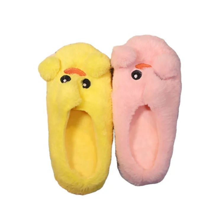 

Winter Warm house Indoor Slippers Soft Bottom Non-slip Home Slippers Cute Cartoon kids stuffed animal slippers women, Customized color