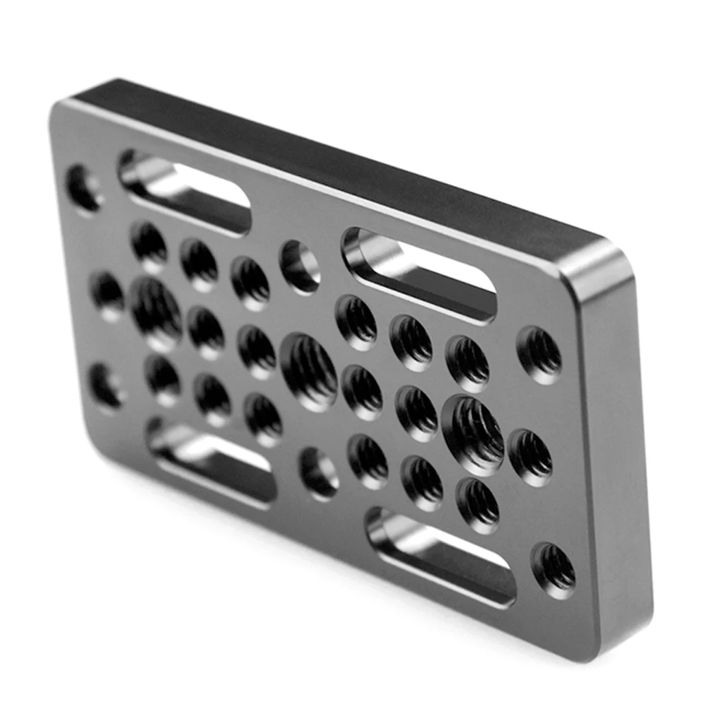 

Camera Cheese Mounting Plate, Universal Top Plate Applicable for URSA Mini 4K, Gimbal Stabilizer, Shoulder Rig System, Black