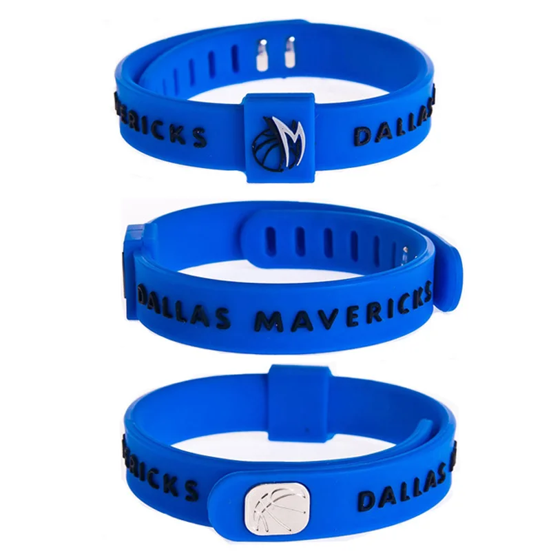 

31 basketball team silicone clasp bracelet star energy sports wrist band adjustable, Multicolor