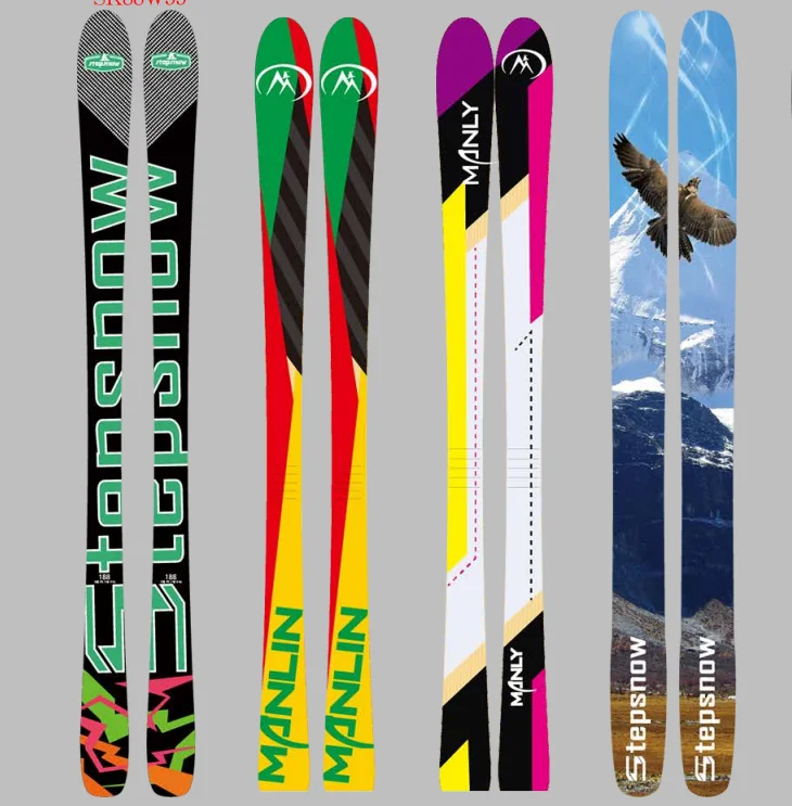 Ski Board Set Custom Alpine Ski Carbon Fiber Glass Freestyle And Board ...