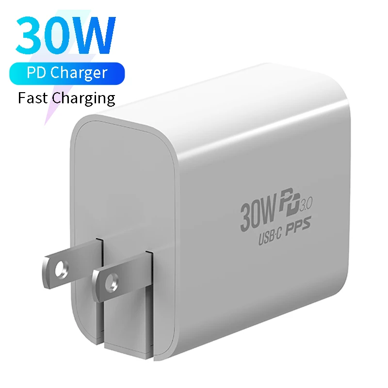 

quick charge fast usb charger qc pd3.0 30w type c charger adapter us plug for apple oneplus 8 pro iphone 12