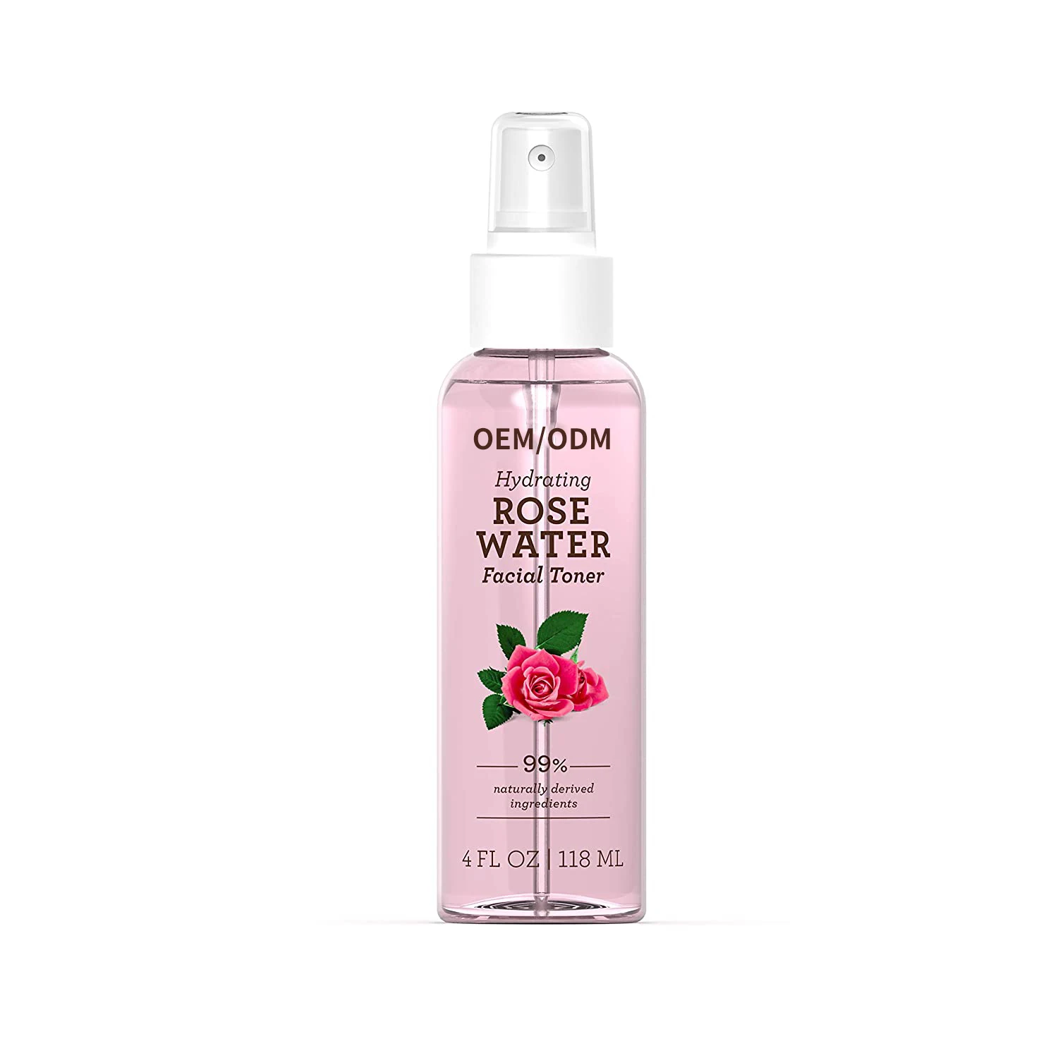 

QQLR Private Label Whitening Face Toner Organic Rose Water Hair Setting Spray Herbal Face Rose Water Toner, Pink