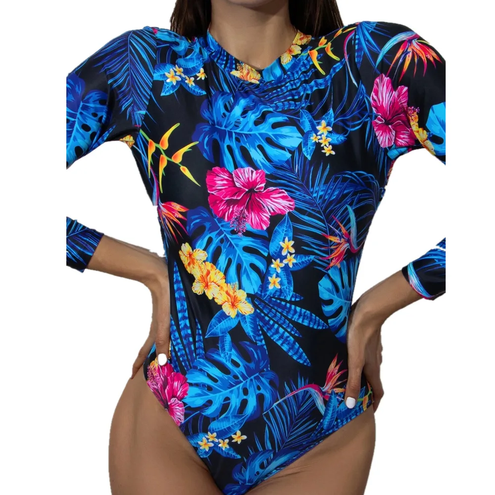 

rash guard Two pieces Swimwear 2020 latest african leopard printing Hollow out plus size modern beauty women swimwear display