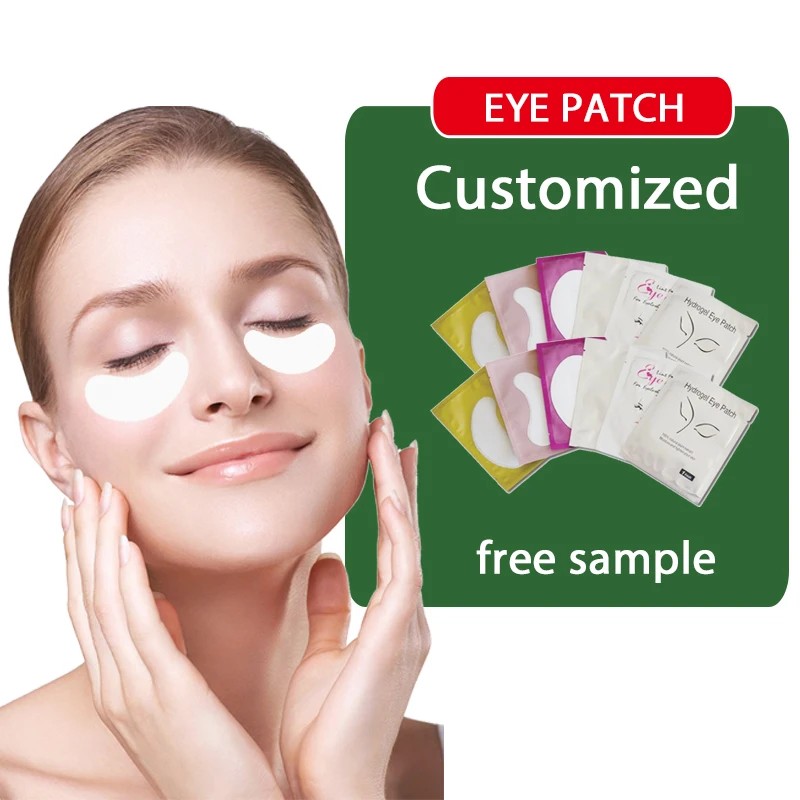 

Silk Gel Eye Patches Eyelash Extensions Lint Free Eye Pad mink silk eyelash extens, White