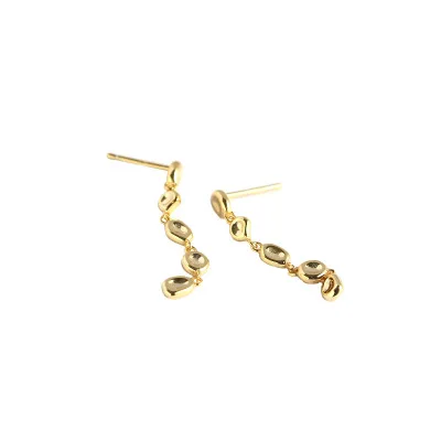 

Fashion New Arrival S925 Sterling Silver Earring Jewelry Long Dangle Charm Earring For Girls Gifts, As picture