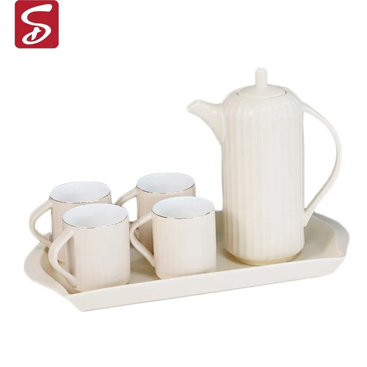 

SHARDON Special Hot Selling China Ceramic Teapots Tea Set And Dinner Sets, Natural yellow/gray blue/plain white