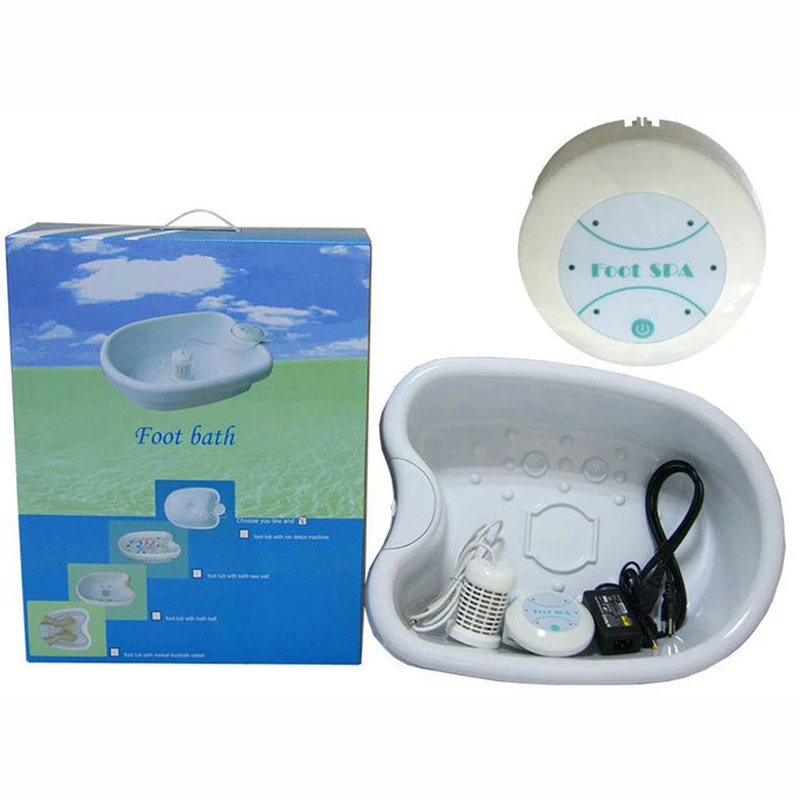 

Mini Detox Machine Ion Cleanse Ionic Foot Bath Aqua Cell Spa Machine Detox Foot Bath Arrays Aqua Spa massage, White