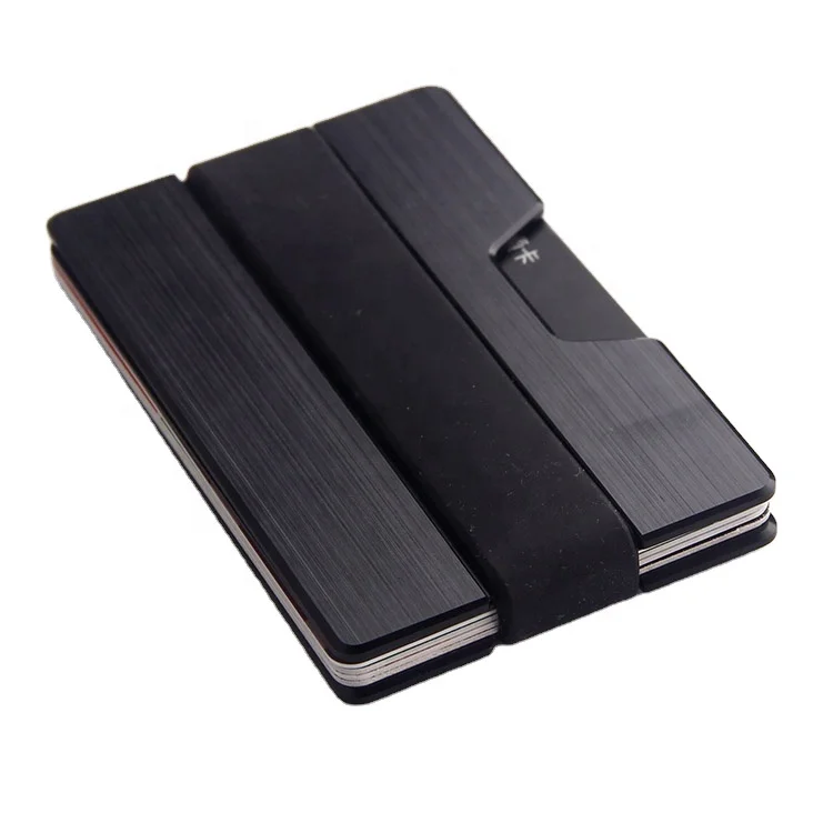 

Boson Fashion Men Credit Card Holder Aluminum RFID Minimalist Wallet