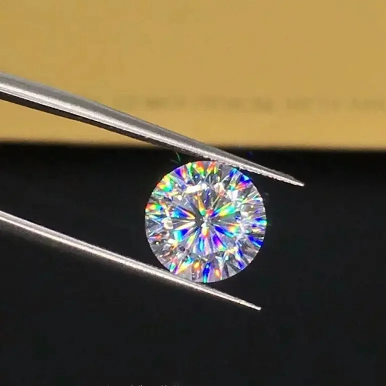 

moissanite gem Full size GRA Certificate Wholesale Price Round loose stones DEF Color VVS diamond jewelry sets pendant bracelets, White